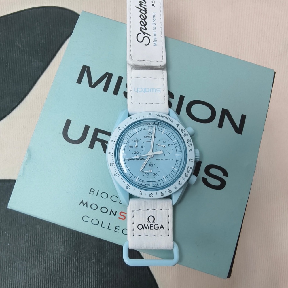 Swatch X Omega Bioceramic MoonSwatch Mission to The Uranus Watch